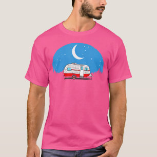 Vintage Camper Under The Stars Retro Camping Shirt