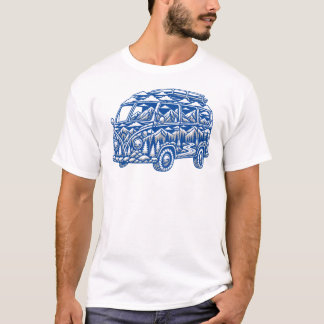 Vintage Camper Van Mountain T-Shirt