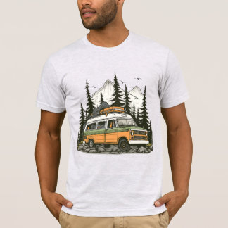 Vintage Camper Van Road Trip Tee: The Perfect Gift T-Shirt