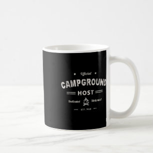 Vintage Campground Host Squad Summer Camp Staff Ca Coffee Mug