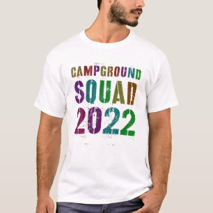 Vintage CAMPGROUND SQUAD 2022 Summer Counselor Tea T-Shirt