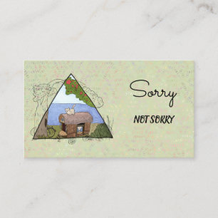 Vintage Camping Business Card