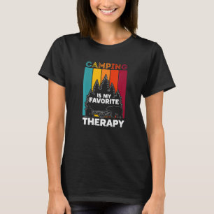 Vintage Camping Is My Favourite Therapy Funny  1 T-Shirt