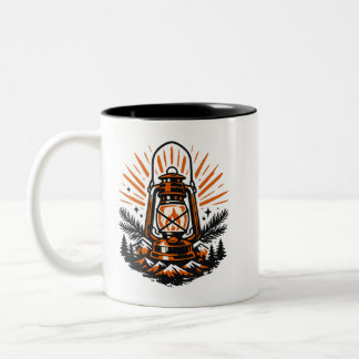 Vintage Camping Lantern Coffee Mug | Retro Outdoor