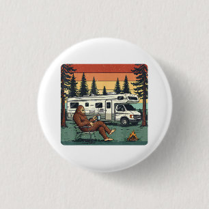 Vintage Camping Motorhome RV Bigfoot Adventure 3 Cm Round Badge
