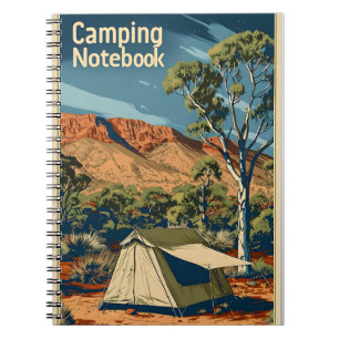 Vintage Camping Outback Australia Notebook