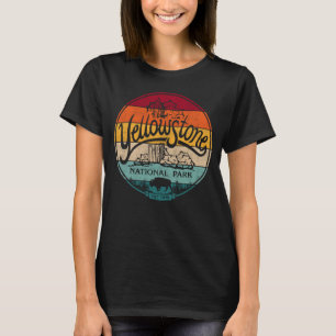 Vintage Camping Yellowstone National Park Hiking A T-Shirt