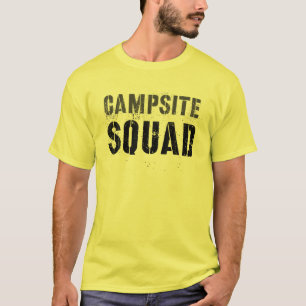 Vintage CAMPSITE SQUAD Summer Counsellor Teacher T T-Shirt