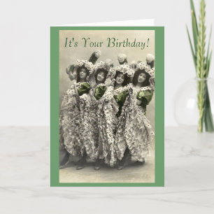 Vintage Can Can Humour Birthday Card