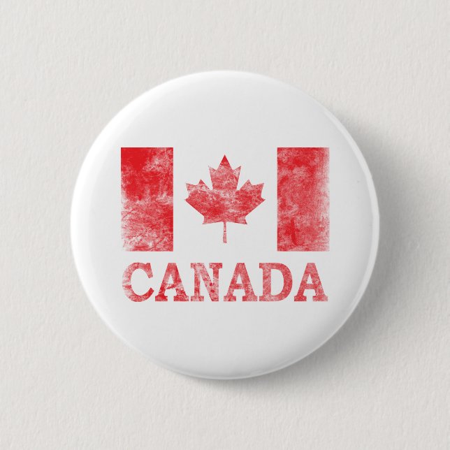 Vintage Canada 6 Cm Round Badge (Front)