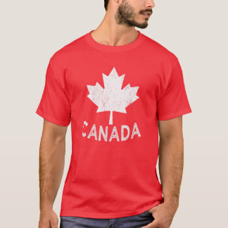 Vintage Canada Flag Canadian Flag Maple Leaf For C T-Shirt
