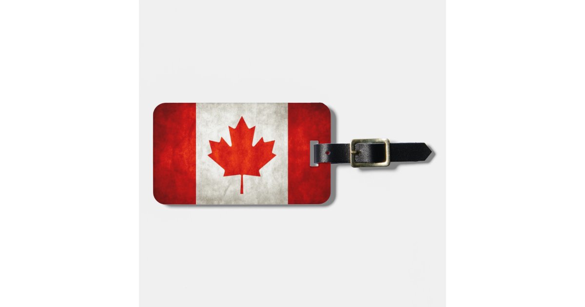 Vintage Canada Flag Luggage Tag Zazzle