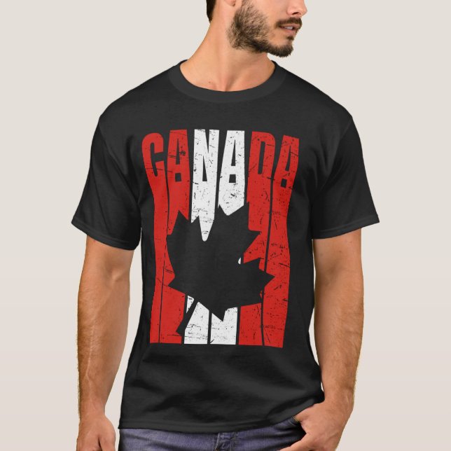 Vintage Canada Flag T-Shirt (Front)