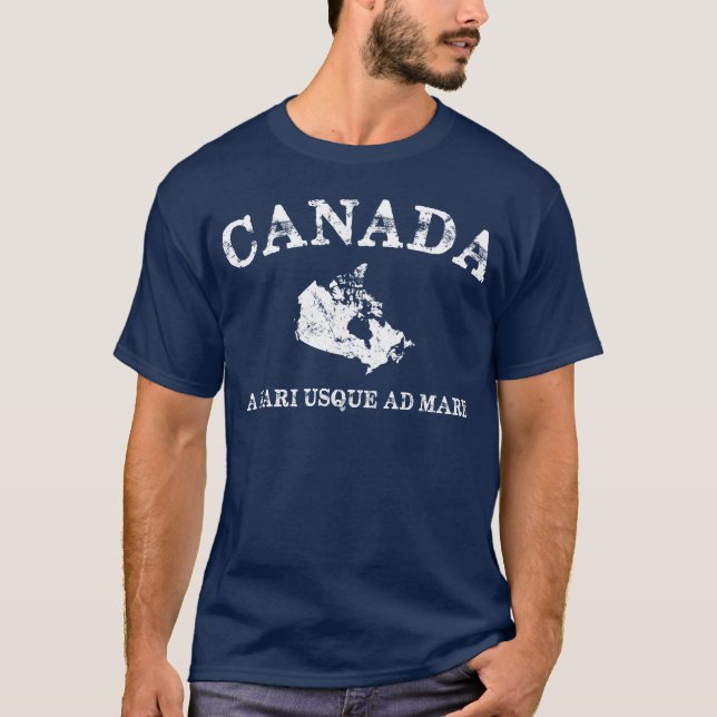 Vintage Canada Map friend T-Shirt (Front)