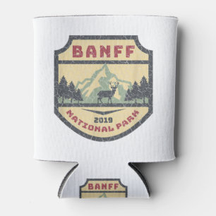 Vintage Canadian Banff National Park Souvenir Camp Can Cooler