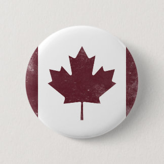 Vintage Canadian Flag 6 Cm Round Badge