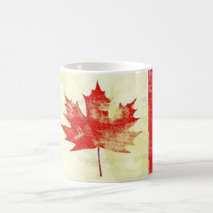 vintage canadian flag canada coffee mug design