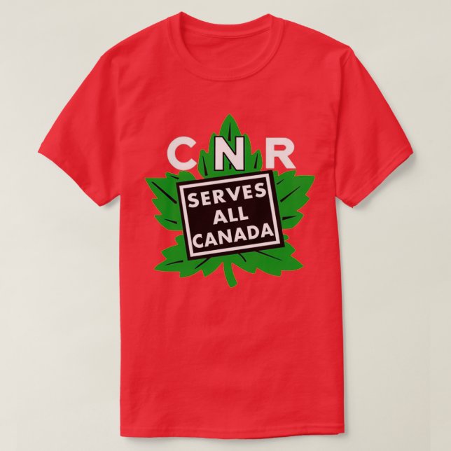 Vintage Canadian National Railways 1 T-Shirt (Design Front)