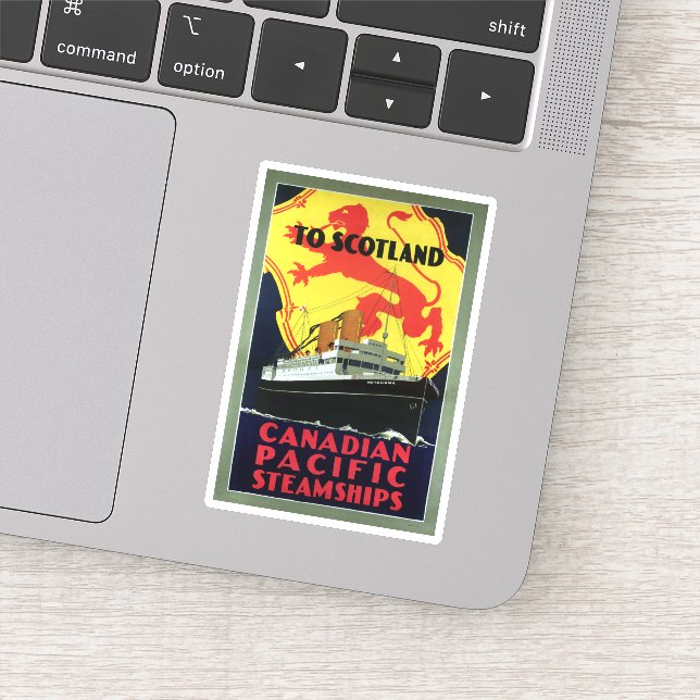 Vintage Canadian Pacific Steamships to Scotland (Detail)