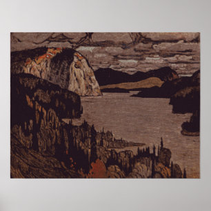 Vintage Canadian Painting J.E.H. MacDonald Solemn  Poster