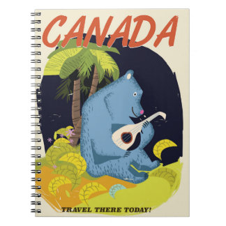 Vintage Canadian travel poster Notebook
