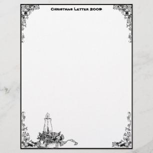 Vintage Candle Christmas 2009 Letterhead