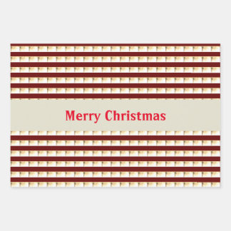 Vintage Candy Cane Strips Wrapping Paper