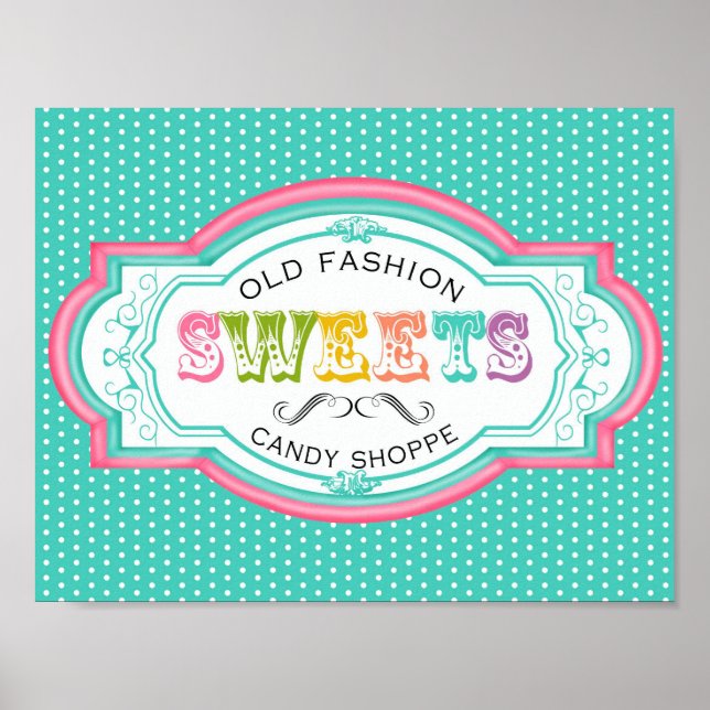 Vintage Candy Parlour Canvas Print (Front)