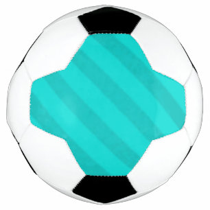Vintage Candy Stripe Teal Peacock Aqua Football