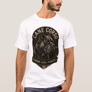 Vintage Cane Corso Guardian Badge Dog T-Shirt