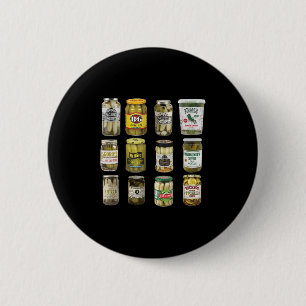 Vintage Canned Pickles Lover Funny Trendy Women Me 6 Cm Round Badge
