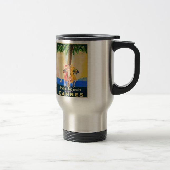 Vintage Cannes French Travel Travel Mug (Right)