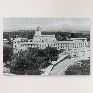 Vintage Cannes Saint-Honorat island monastery Dart Jigsaw Puzzle