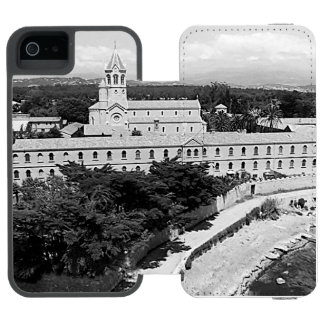 Vintage Cannes Saint-Honorat island monastery Incipio Watson™ iPhone 5 Wallet Case