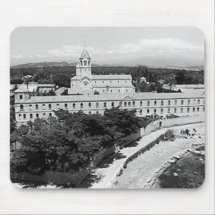 Vintage Cannes Saint-Honorat island monastery Mouse Mat