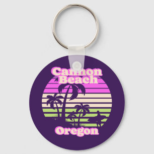 Vintage Cannon Beach Oregon Key Ring