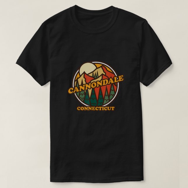 Vintage Cannondale Connecticut Mountain Hiking Sou T-Shirt (Design Front)