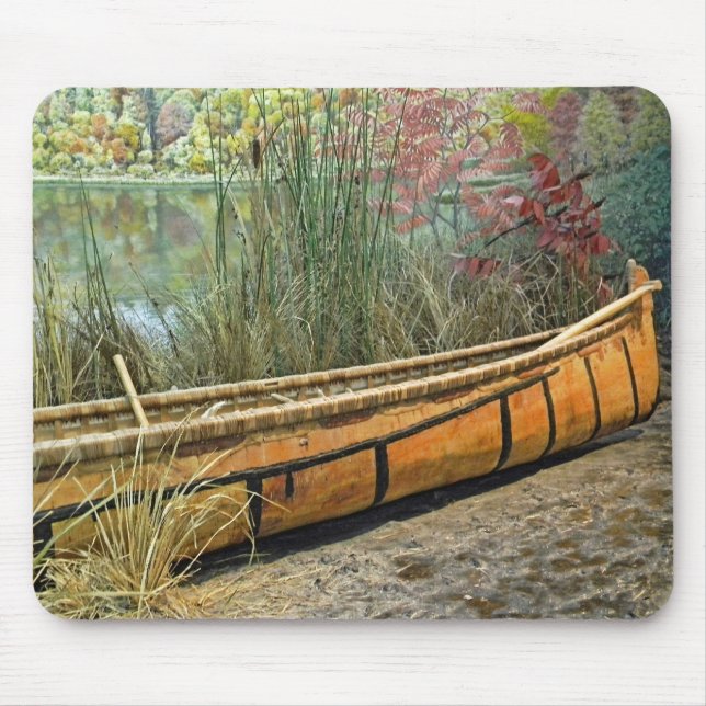 Vintage Canoe Mouse Mat (Front)