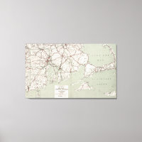 Vintage Cape Cod and Rhode Island Map (1917)