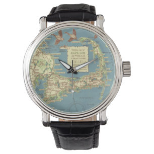 Vintage Cape Cod Map (1940) Watch