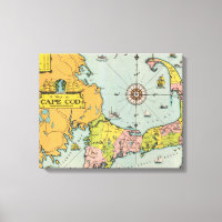 Vintage Cape Cod Map