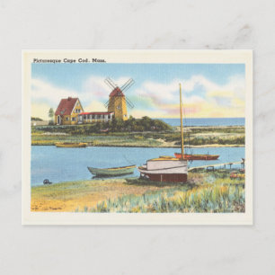 Vintage Cape Cod Massachusetts Scene Postcard