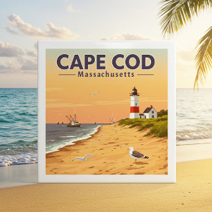 Vintage Cape Cod Massachusetts Tile