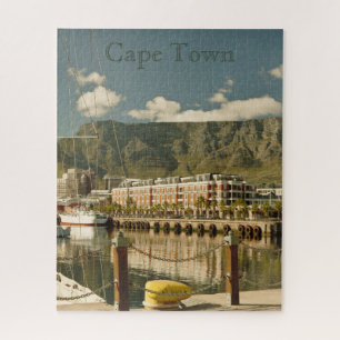 Vintage Cape Town Travel Poster Jigsaw Puzzle