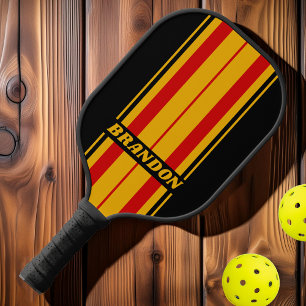 Vintage Capital City Board Stripes with Name Pickleball Paddle