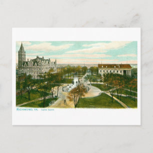 Vintage Capitol Square, Richmond, Virginia Postcard