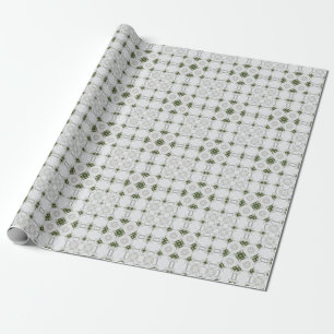 Vintage Cappuccino Coffee Pastel Christmas No 16 Wrapping Paper
