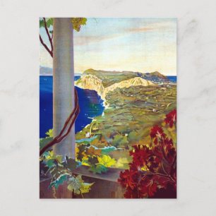Vintage Capri Italy Travel Postcard