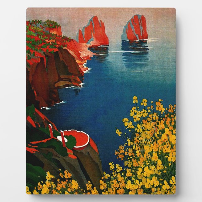 Vintage Capri L'Isola del Sole Italy Plaque (Front)