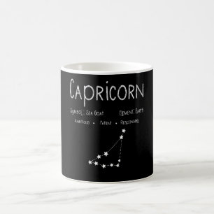 Vintage Capricorn Star Sign Horoscope Birthday Gif Coffee Mug